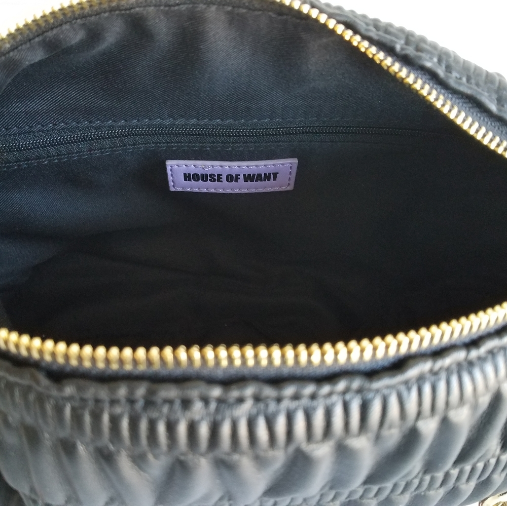 House of Want We Are Thoughtful Vegan Leather Shoulder Bag - Picture 9 of 10